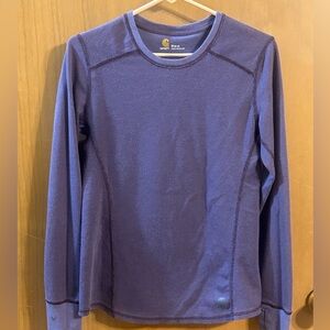 Carhartt Force Purple Long Sleeve Performance Top Size Medium (8-10)